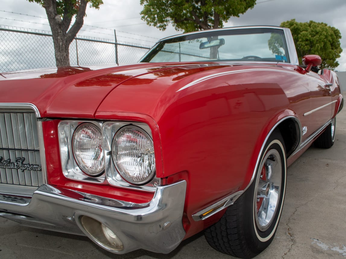 1971 Red Oldsmobile Cutlass Convertible 0996