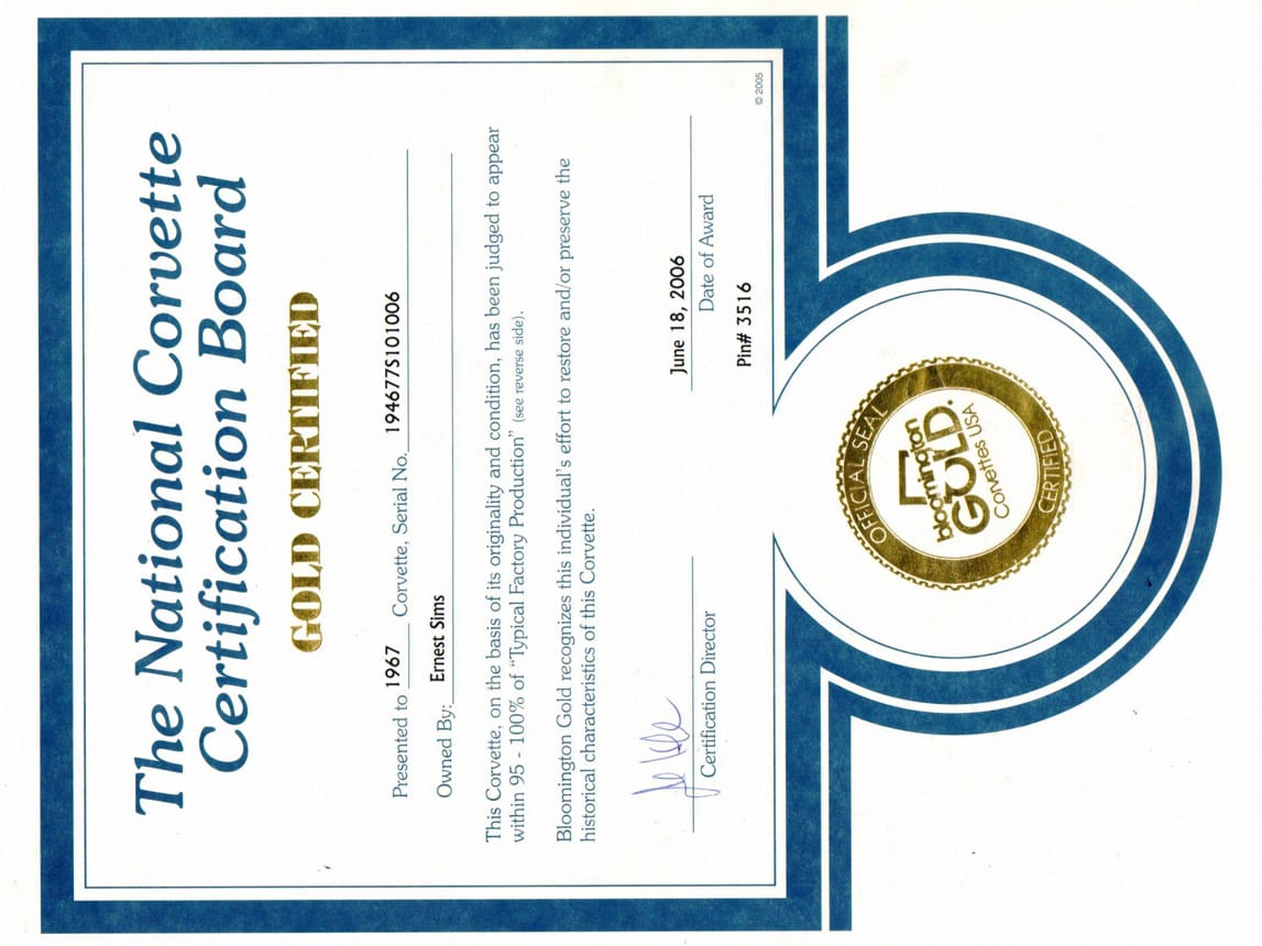 1967 Black Corvette L71 Convertible 3