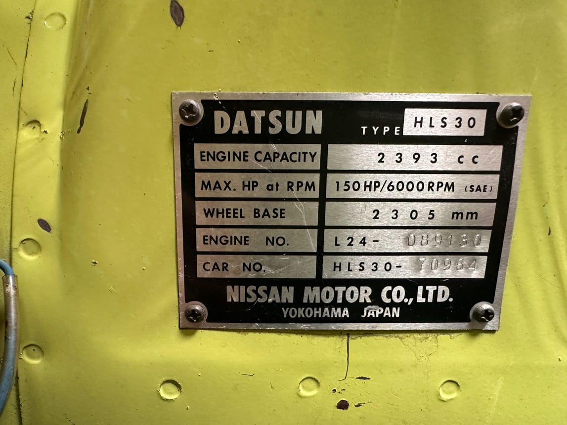 1972 Datsun 240Z 3083