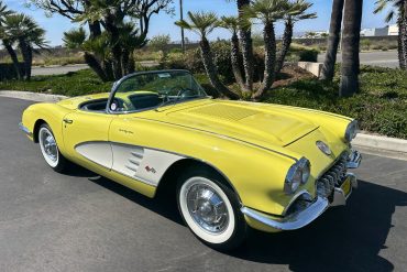1958 Panama Yellow Corvette