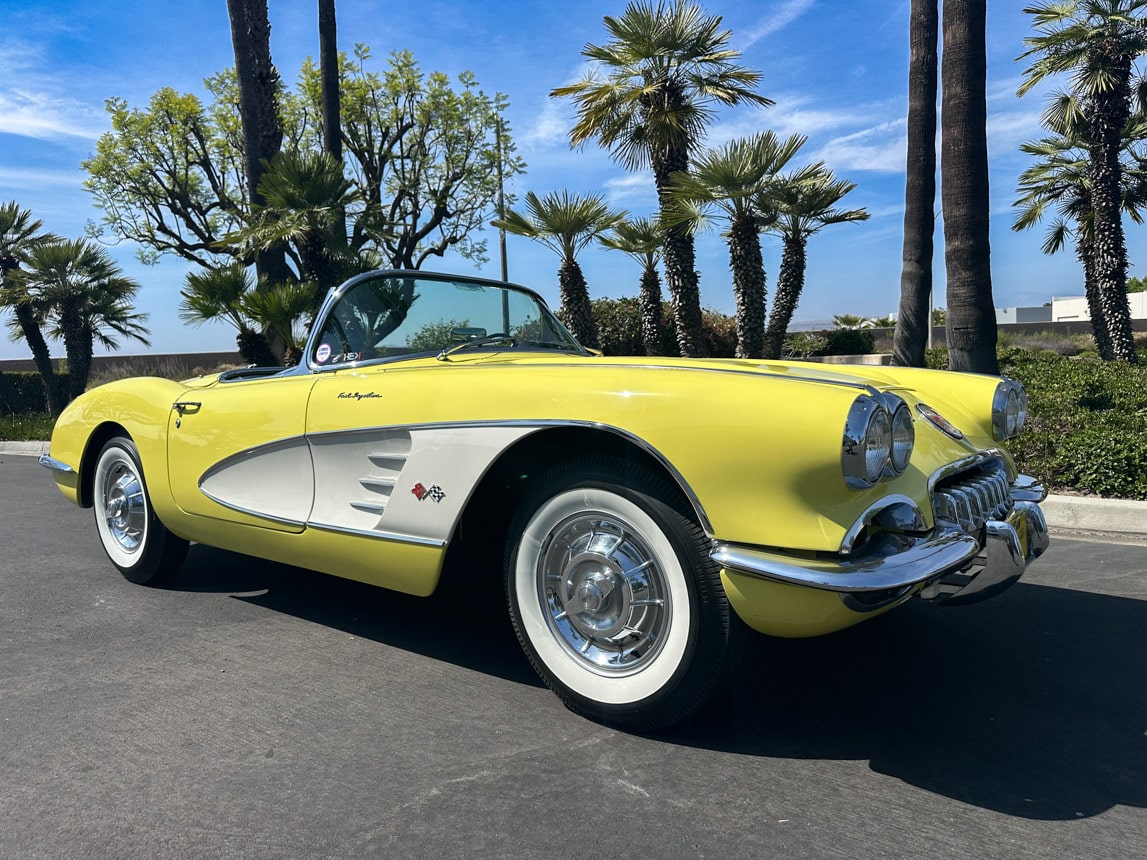 1958 Panama Yellow Corvette 6098