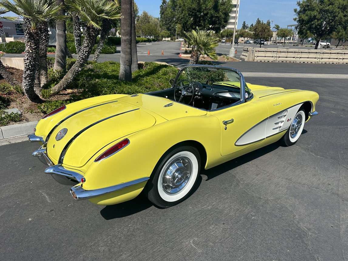 1958 Panama Yellow Corvette 6101