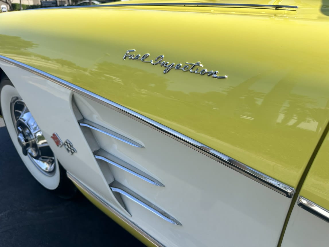 1958 Panama Yellow Corvette 6107