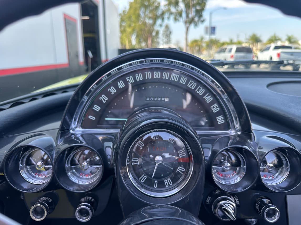 1958 Panama Yellow Corvette 6119