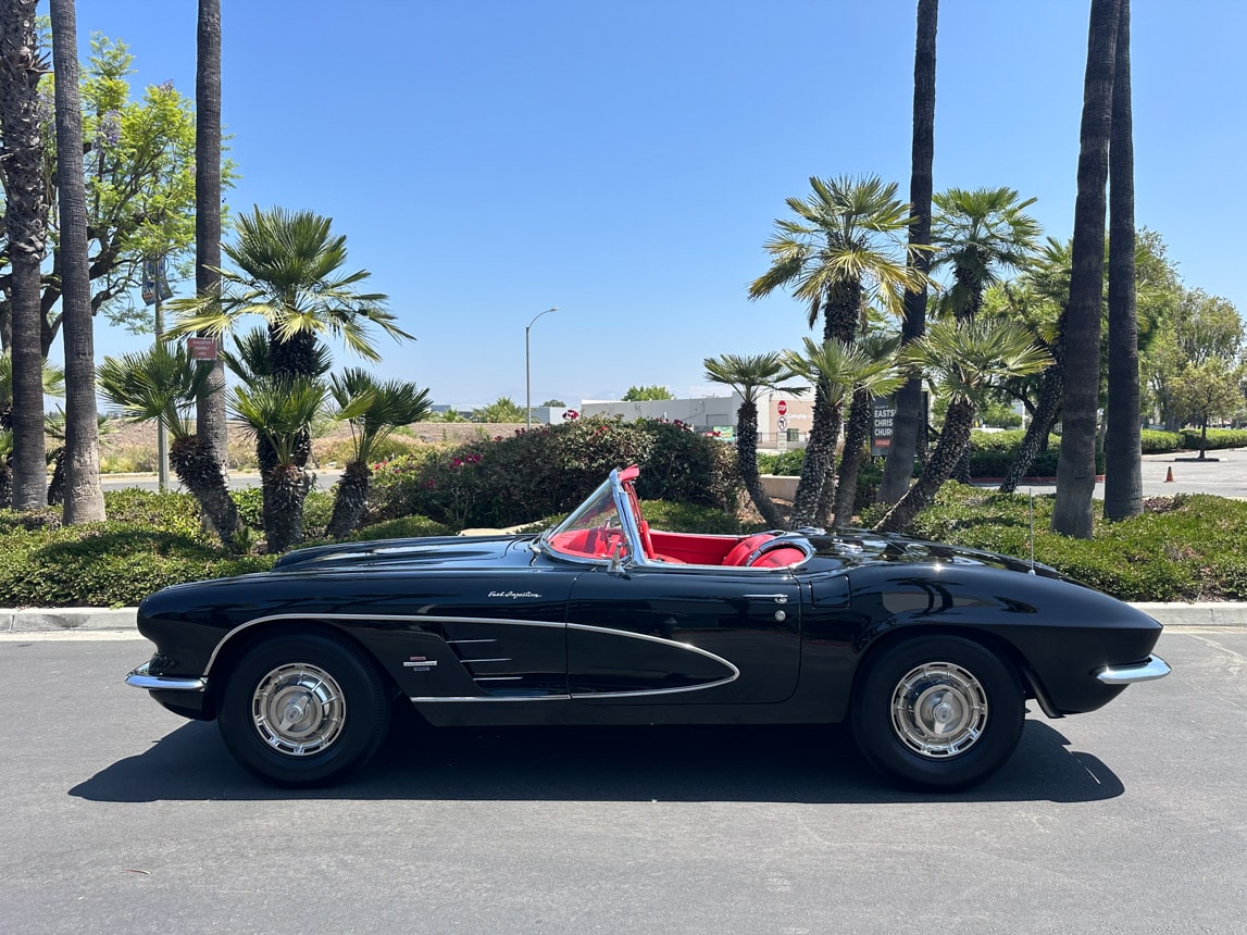 1961 Black Corvette Fuel Injected 6444