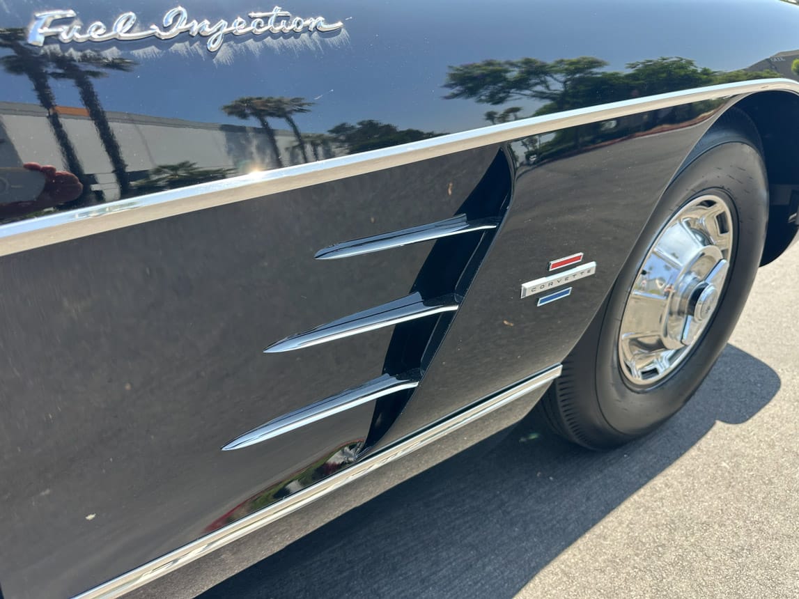 1961 Black Corvette Fuel Injected 6451