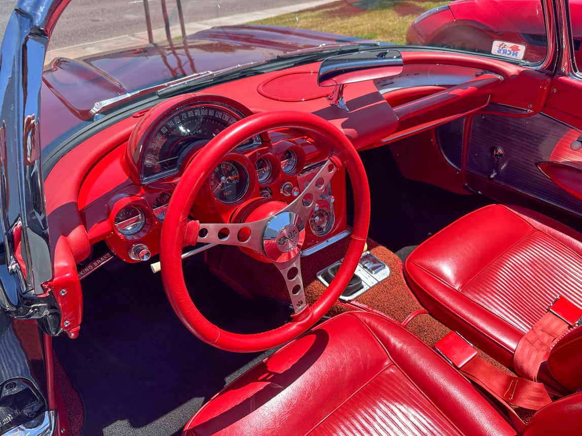 1961 Black Corvette Fuel Injected 6540