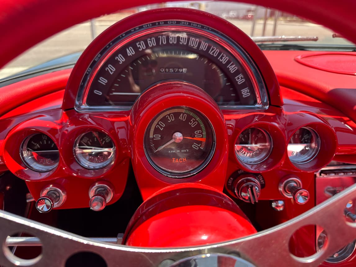1961 Black Corvette Fuel Injected 6542