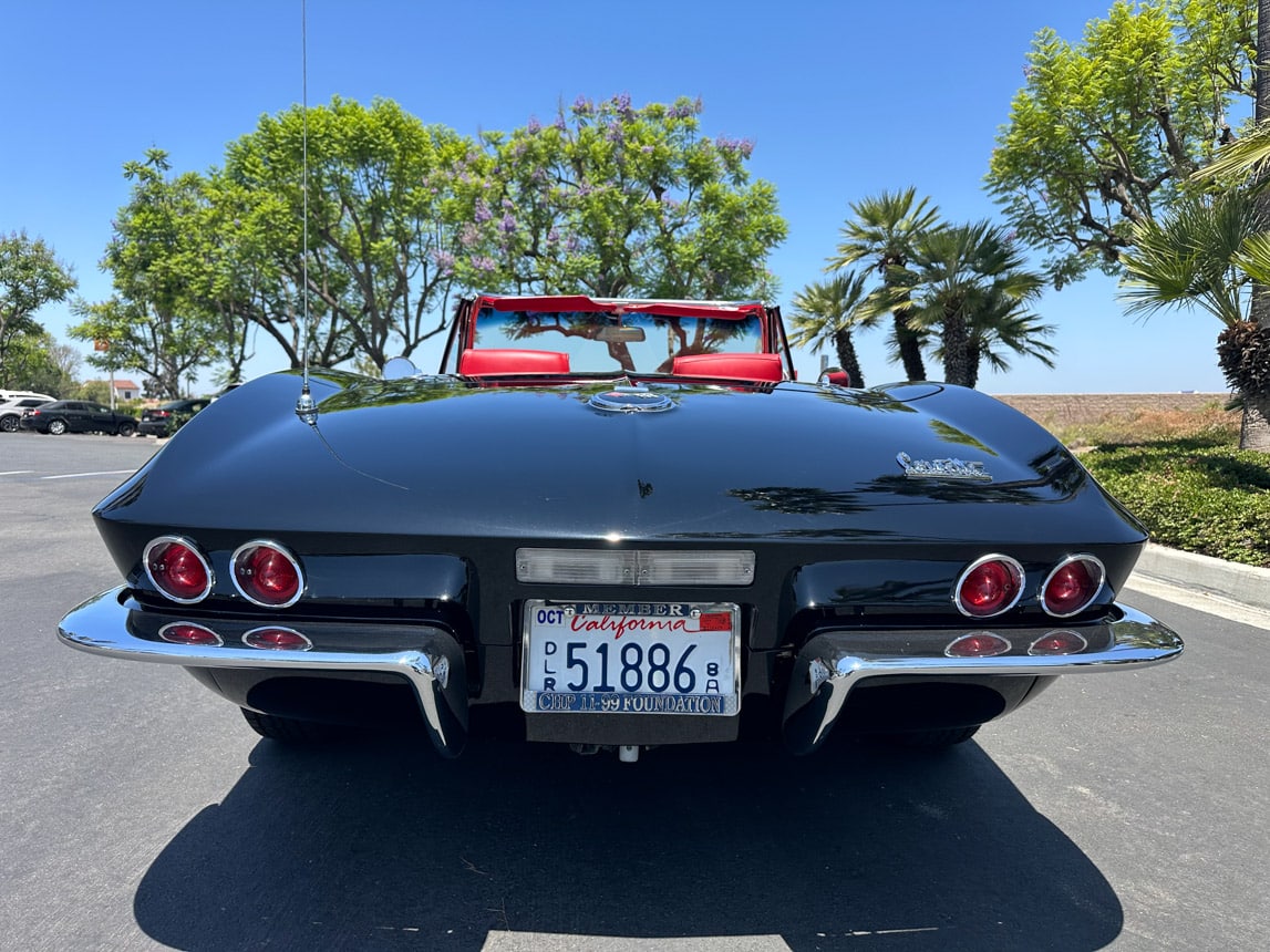 1967 Black L68 Corvette Convertible 6485