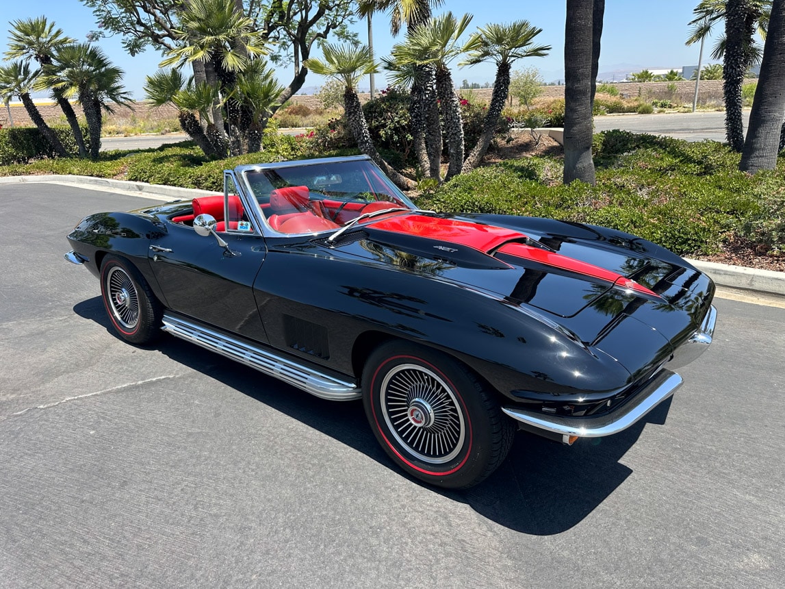 1967 Black L68 Corvette Convertible 6489