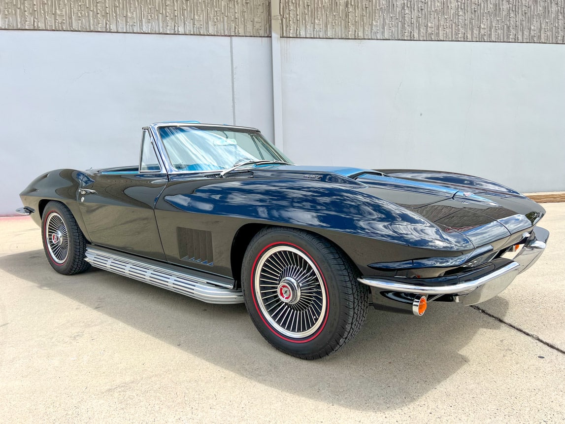 1967 L71 427 435 Black Corvette Convertible 5693