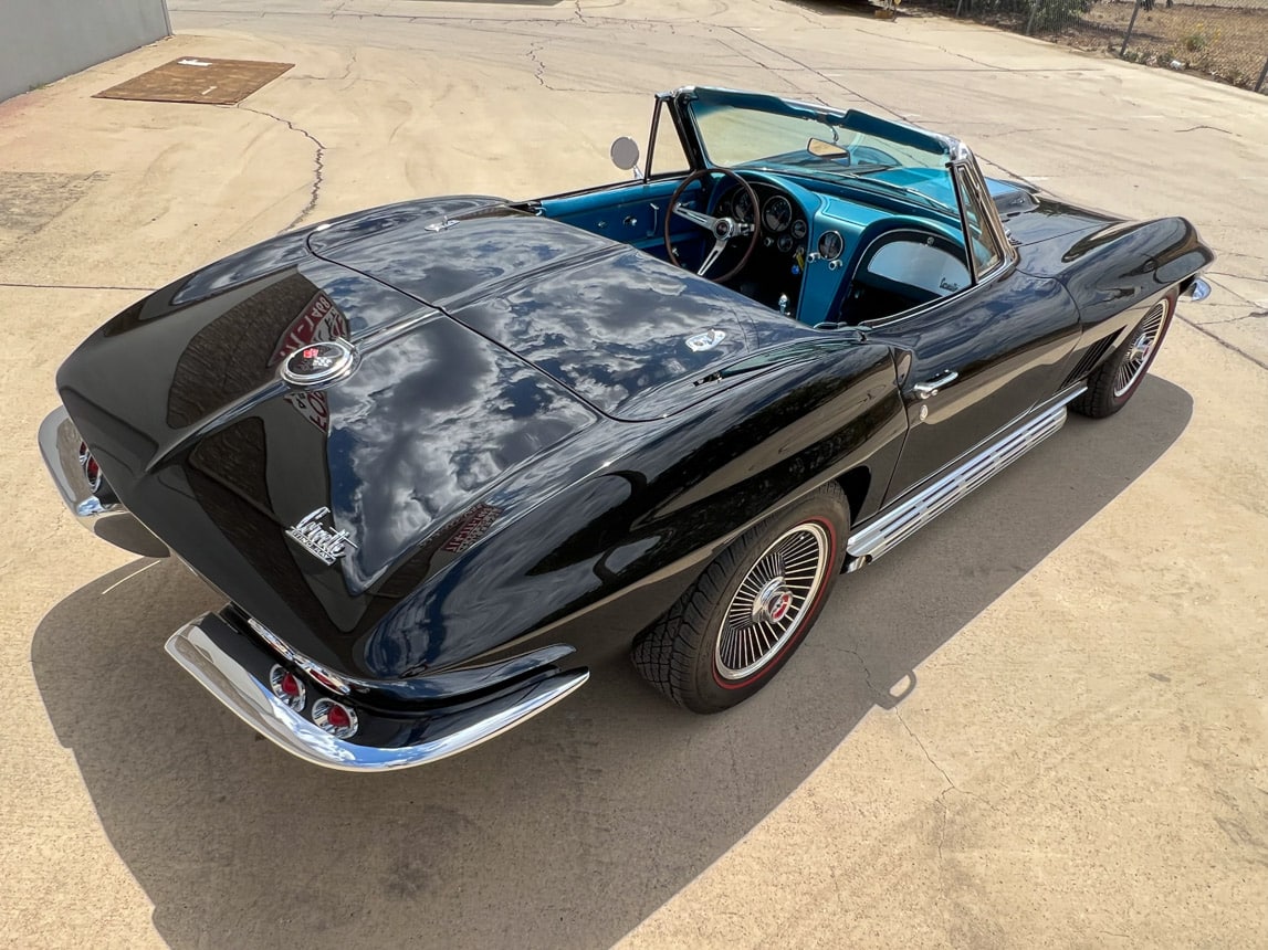1967 L71 427 435 Black Corvette Convertible 5706