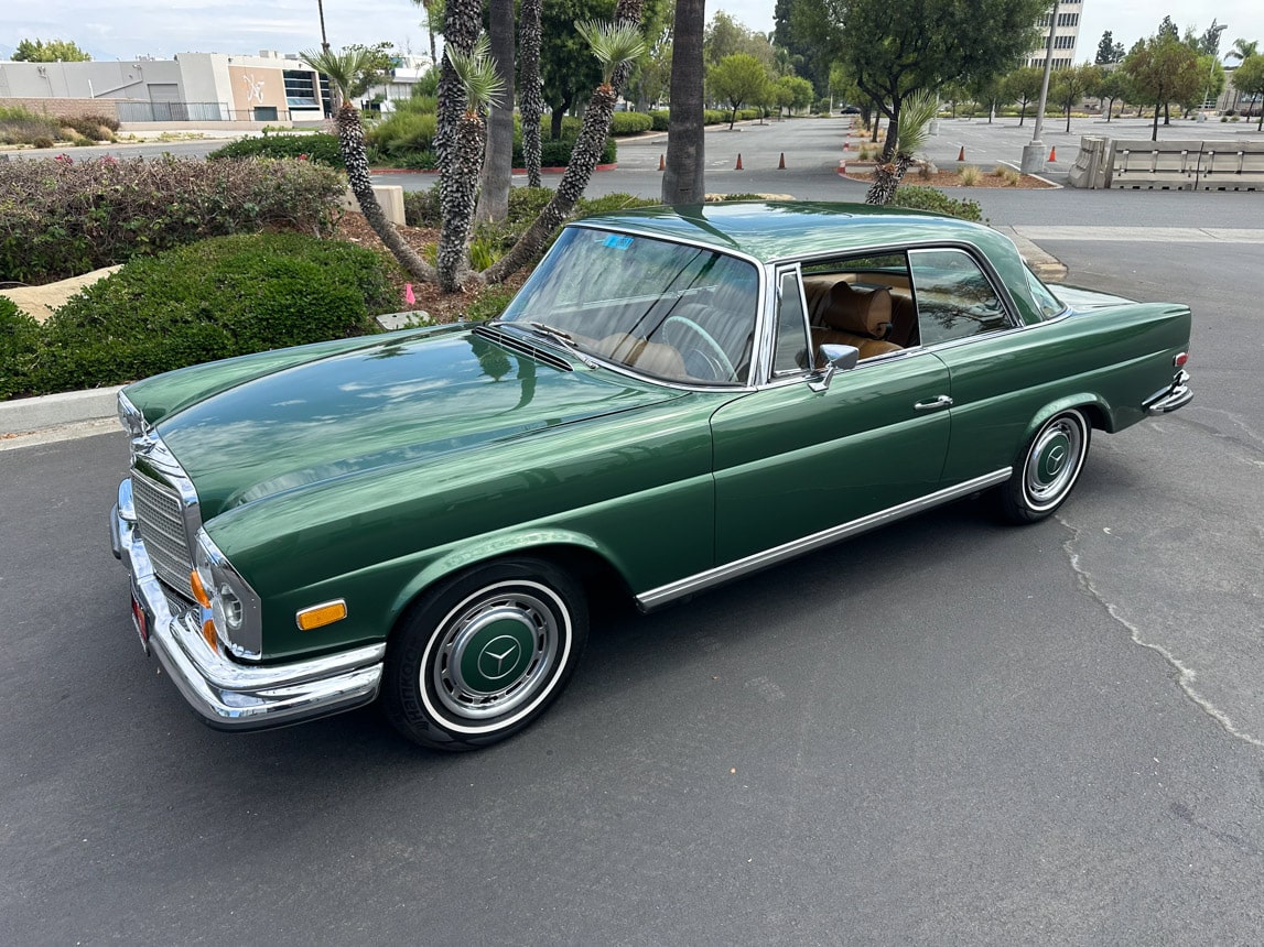1971 Green Mercedas Benz 280SE 7576
