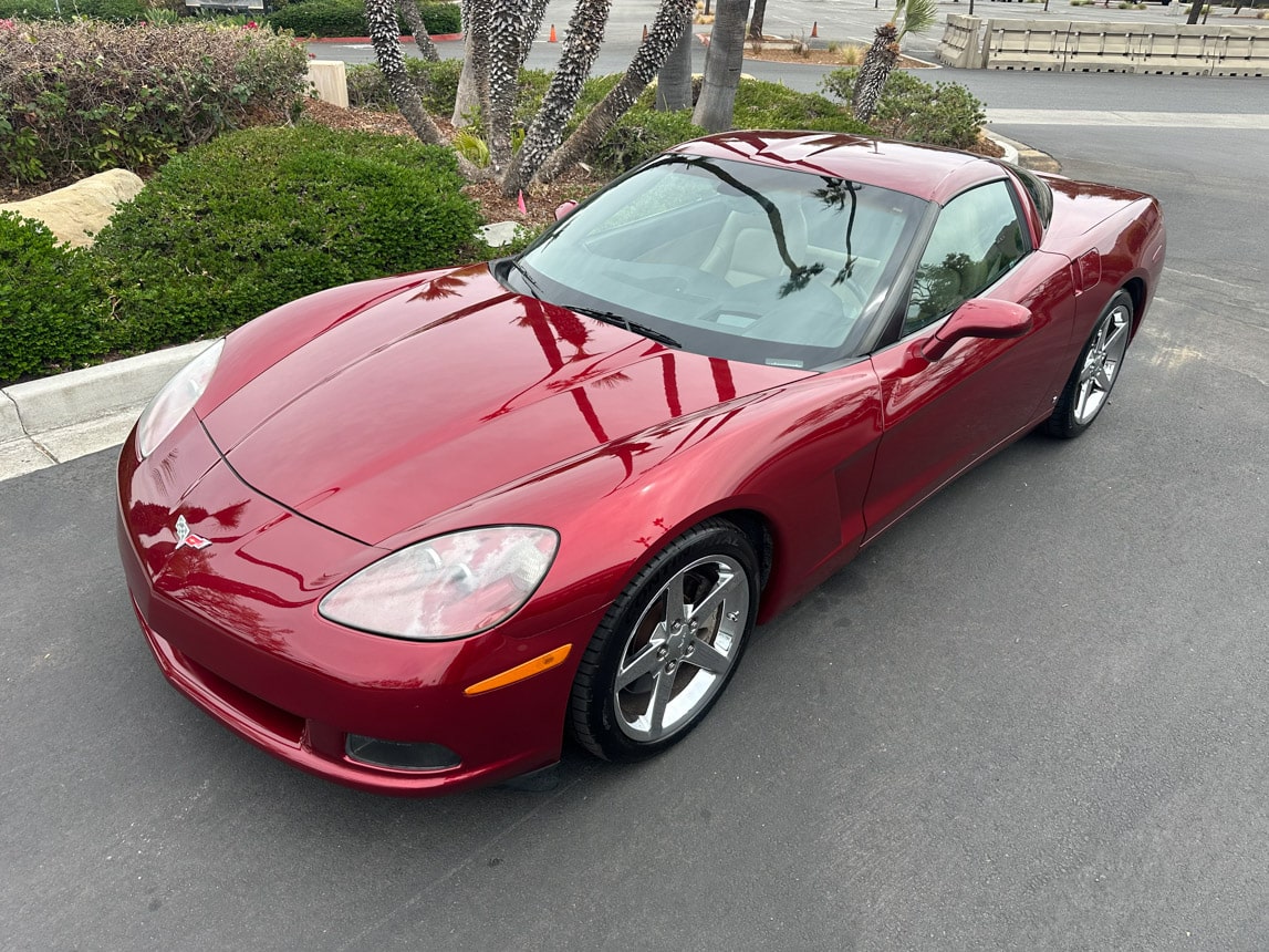 2006 Burgandy Corvette Coupe 7664