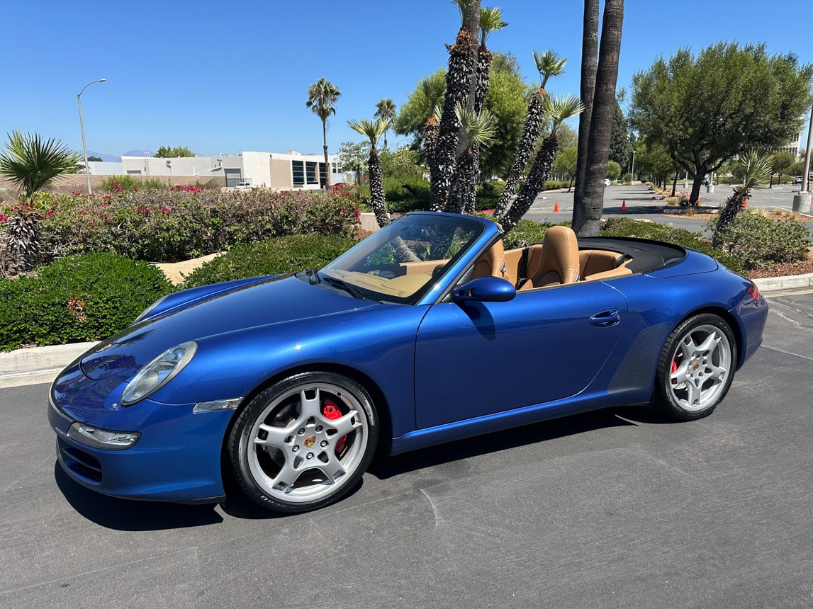 2006 Blue Porsche 911 Cabriolet 7911