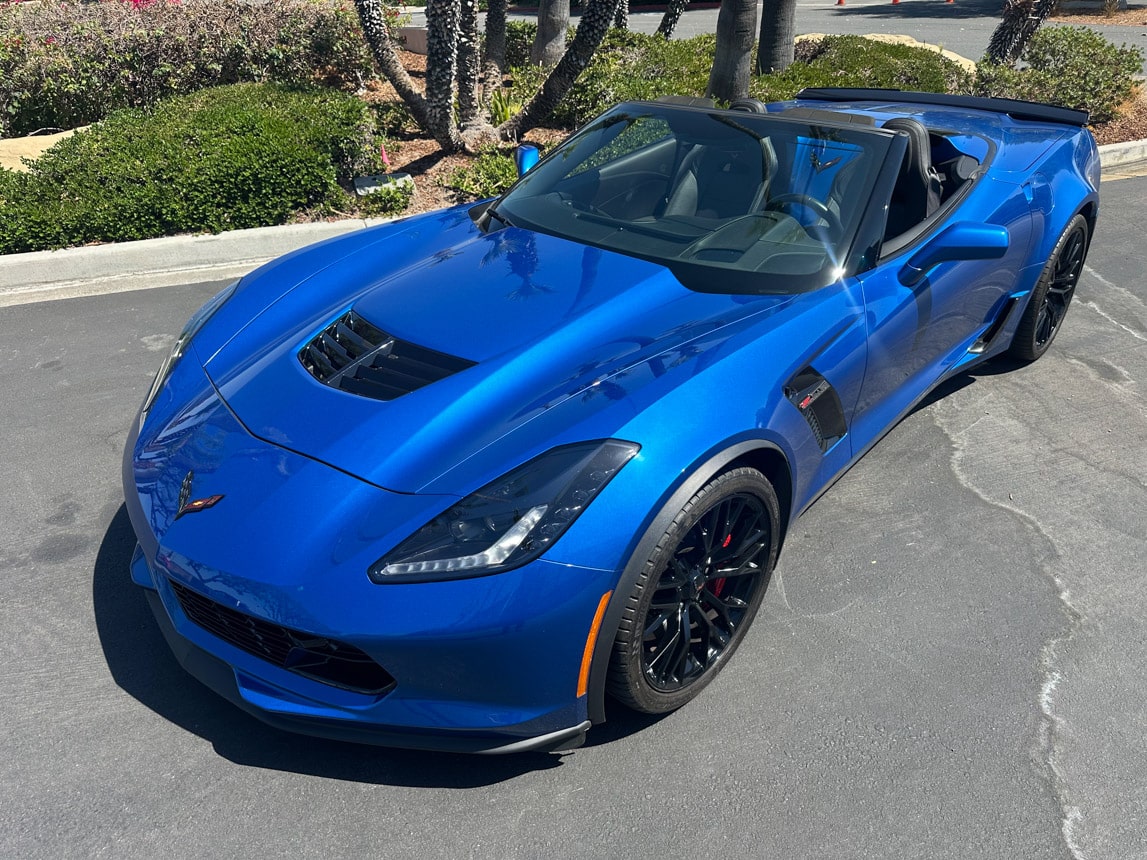 2016 Blue Corvette Z06 Convertible 7821
