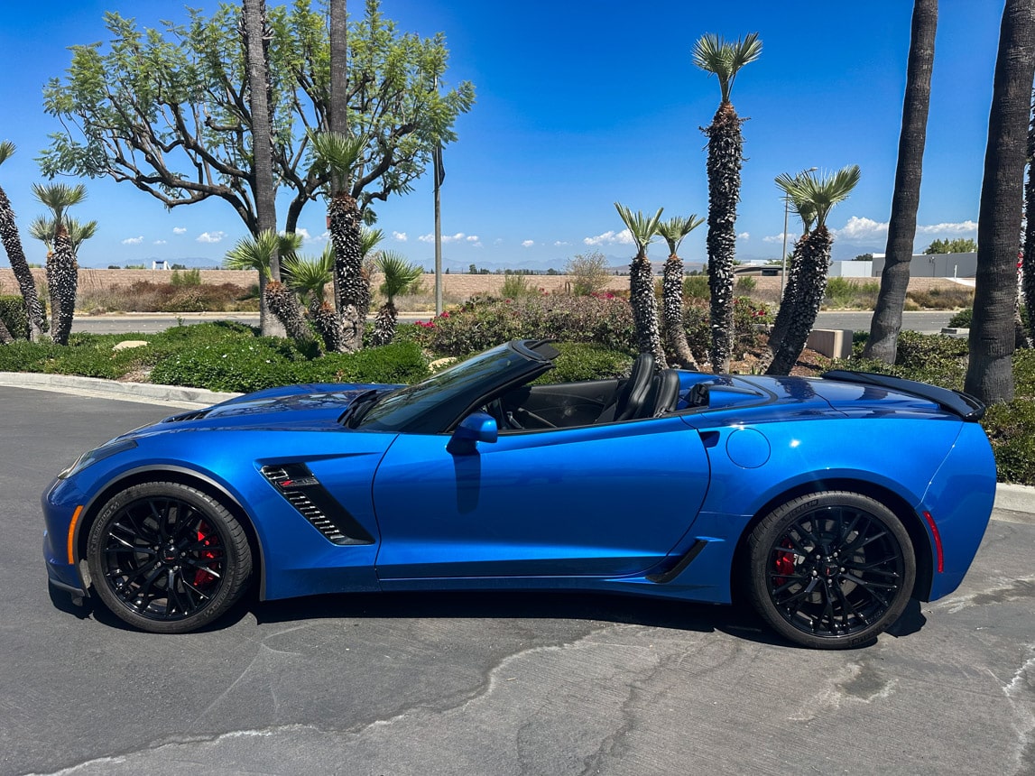 2016 Blue Corvette Z06 Convertible 7822