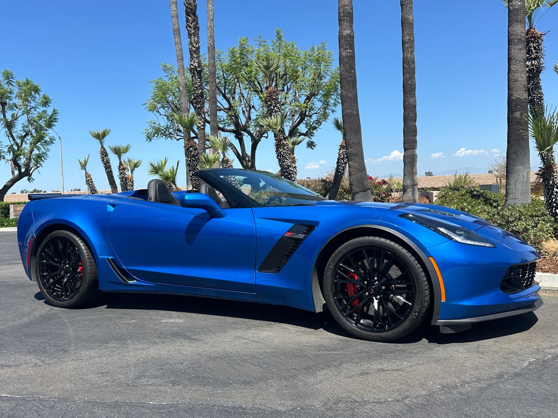 2016 Blue Corvette Z06 Convertible 7825
