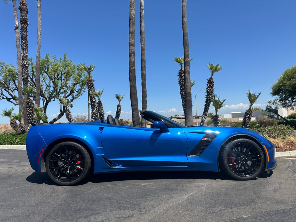 2016 Blue Corvette Z06 Convertible 7838