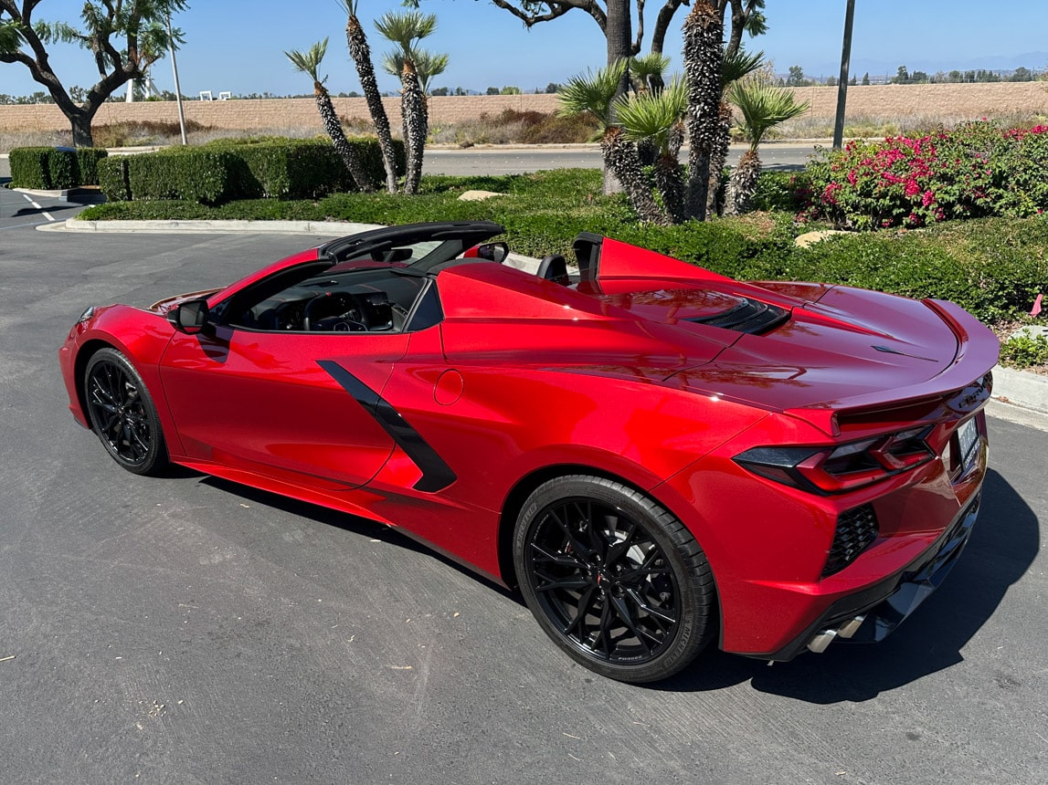 2023 Red C8 Corvette Convertible 8477