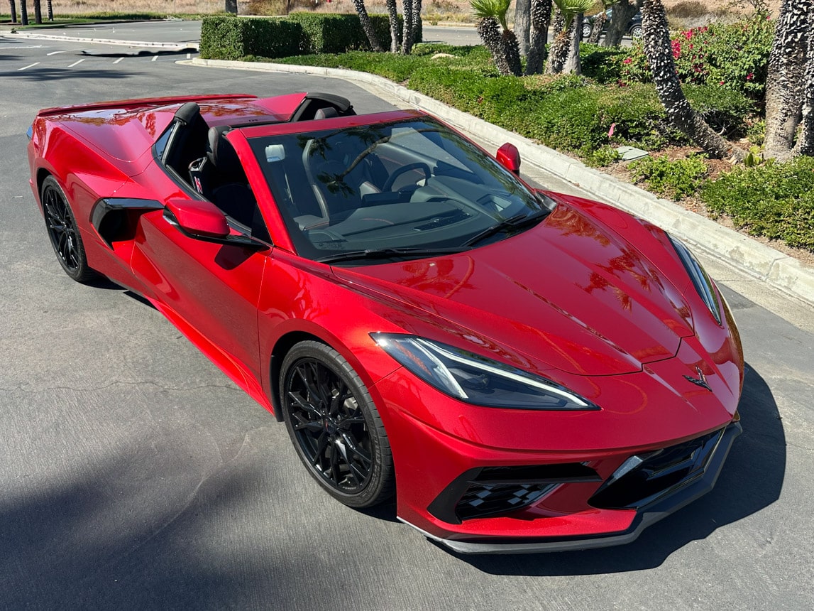 2023 Red C8 Corvette Convertible 8480