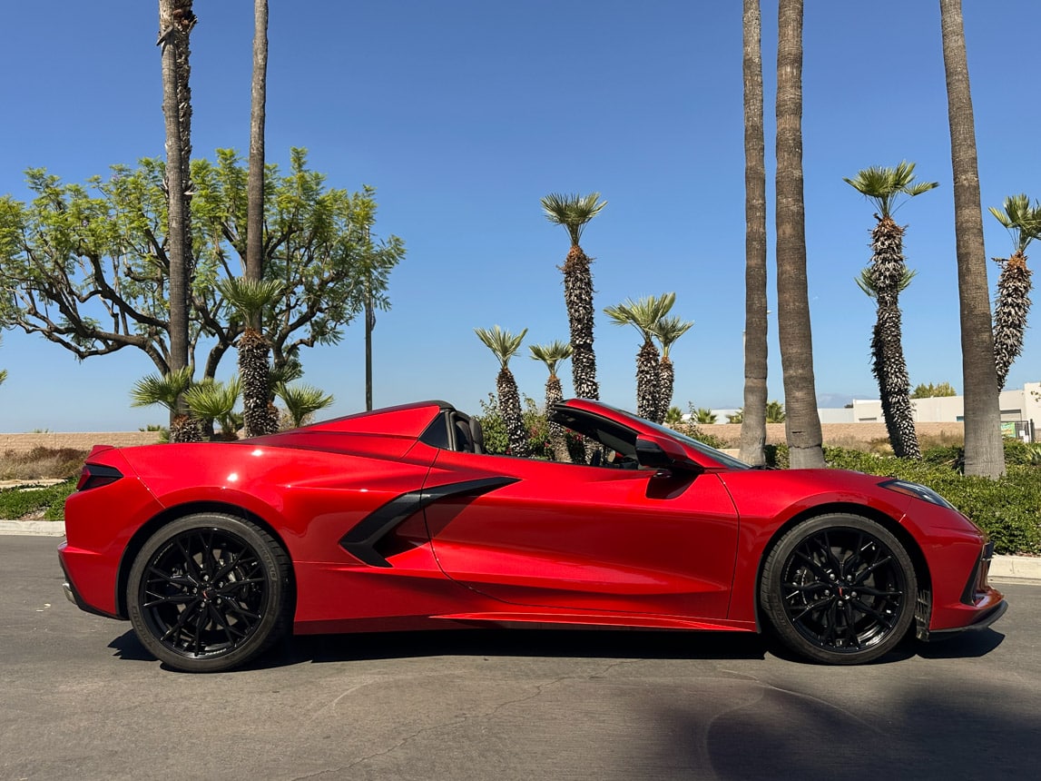 2023 Red C8 Corvette Convertible 8481